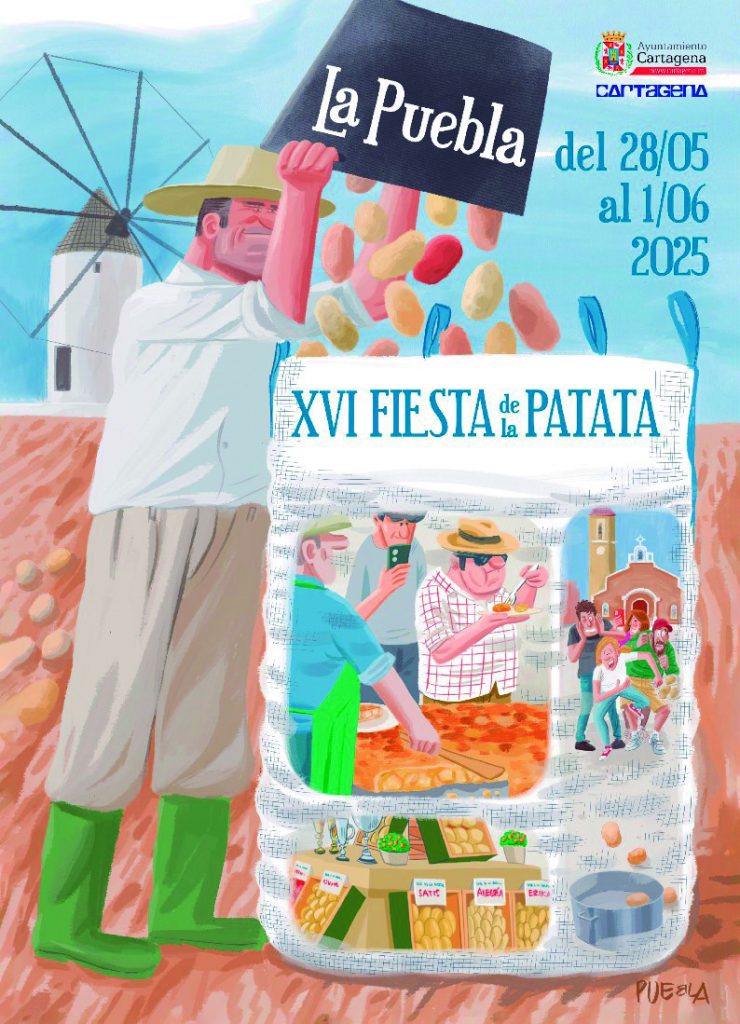 CARTEL FIESTA DE LA PATATA DE LA PUEBLA